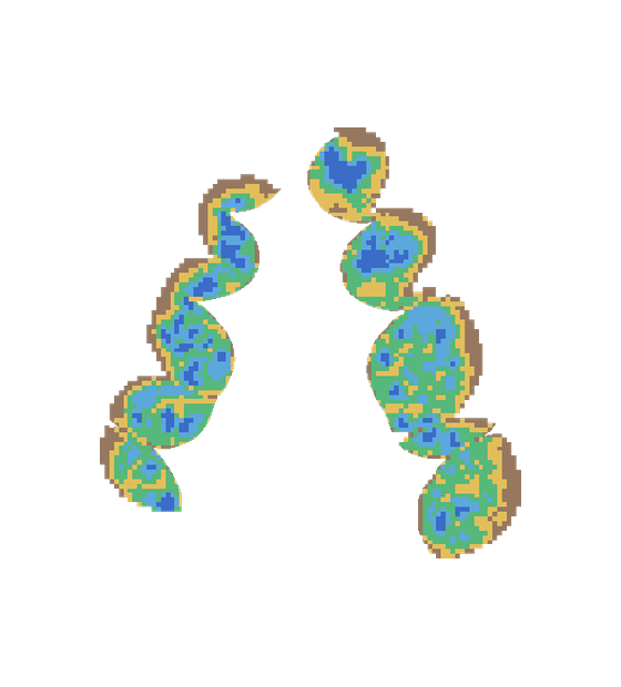 Distance-to-antagonist map